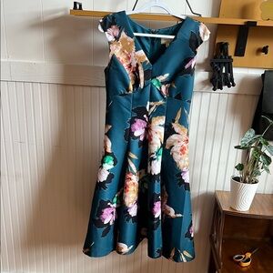 Floral Teal Dress